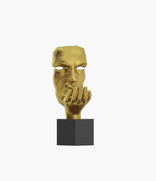 Gold-plated statuette